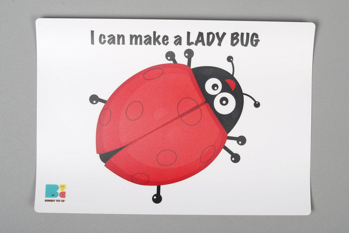 Play Dough Mat | I can make a Ladybug | Reusable - Bombay Toy Company