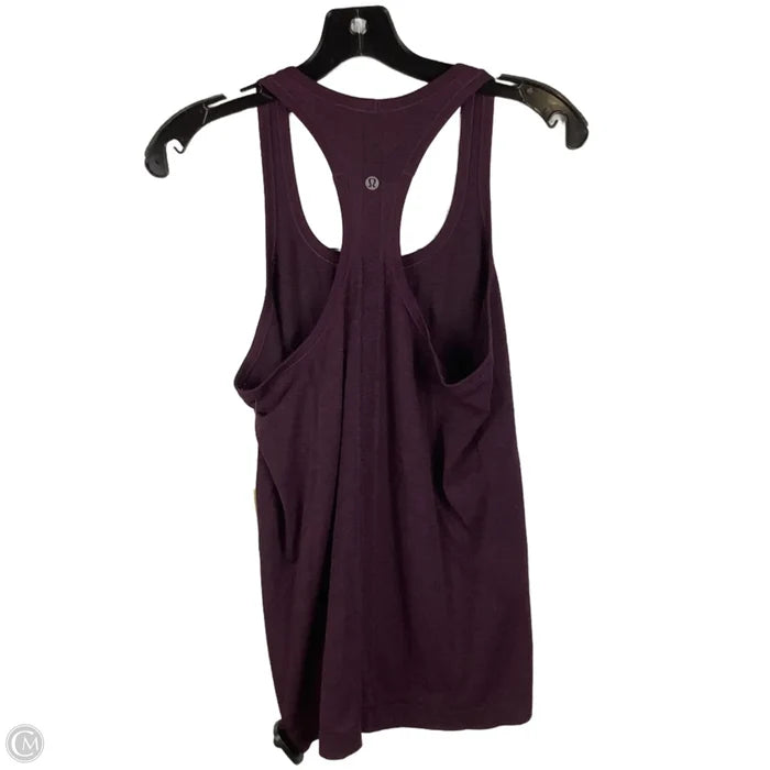 Athletic Tank Top By Lululemon In Purple, Size: 8