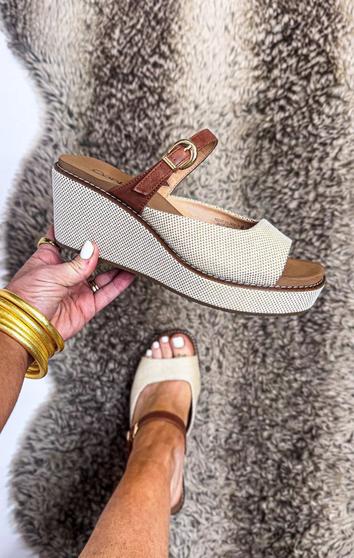 Corky's Bourbon Combo Treat Yourself Wedges - Macoma Boutique302 Wedges & Heels