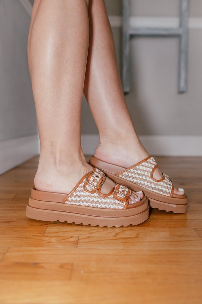 Corky's Cognac Combo Word On The Street Sandals - Macoma Boutique304 Sandals