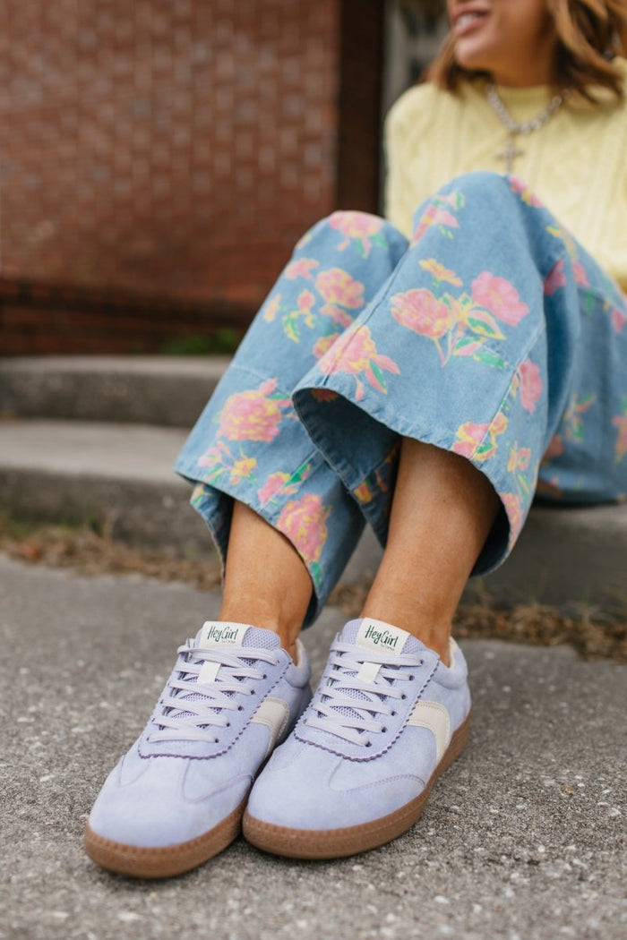 Corky's Lavender Spoiler Alert Sneakers - Macoma Boutique301 Sneakers