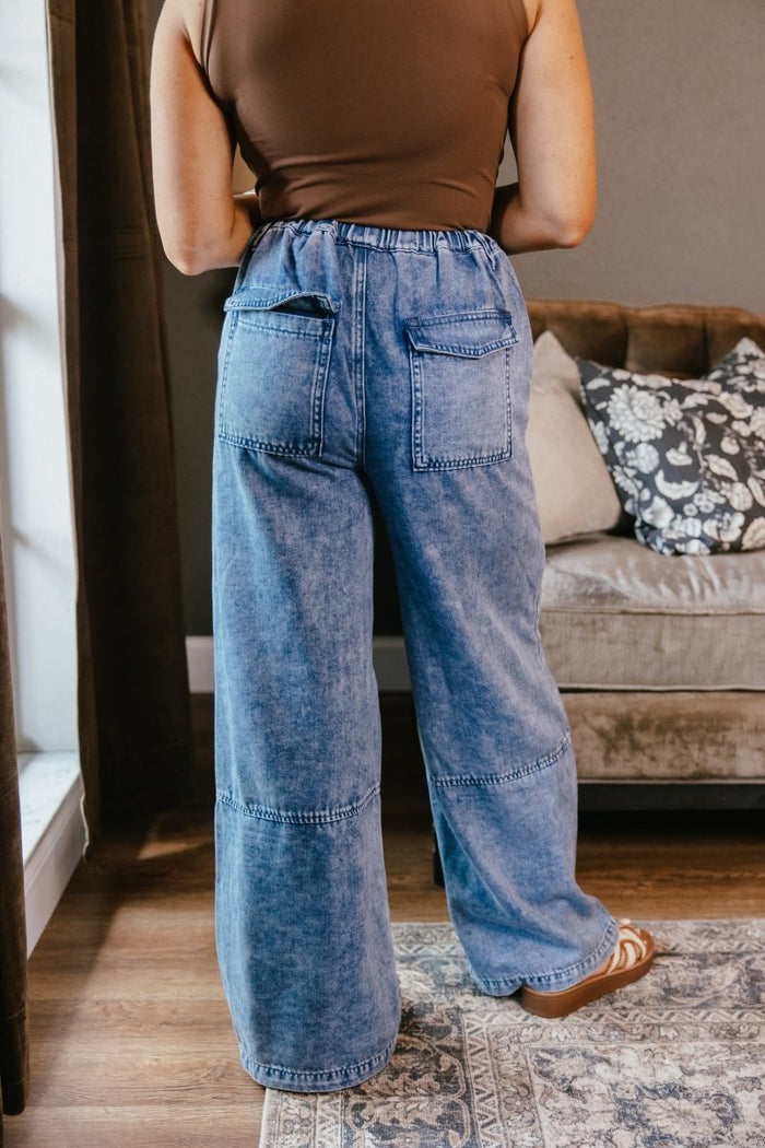 Easygoing Denim Pants - Macoma Boutique210 Other Bottoms