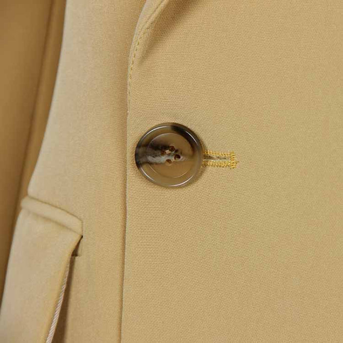Khaki Oversized Double Breasted Formal Coat