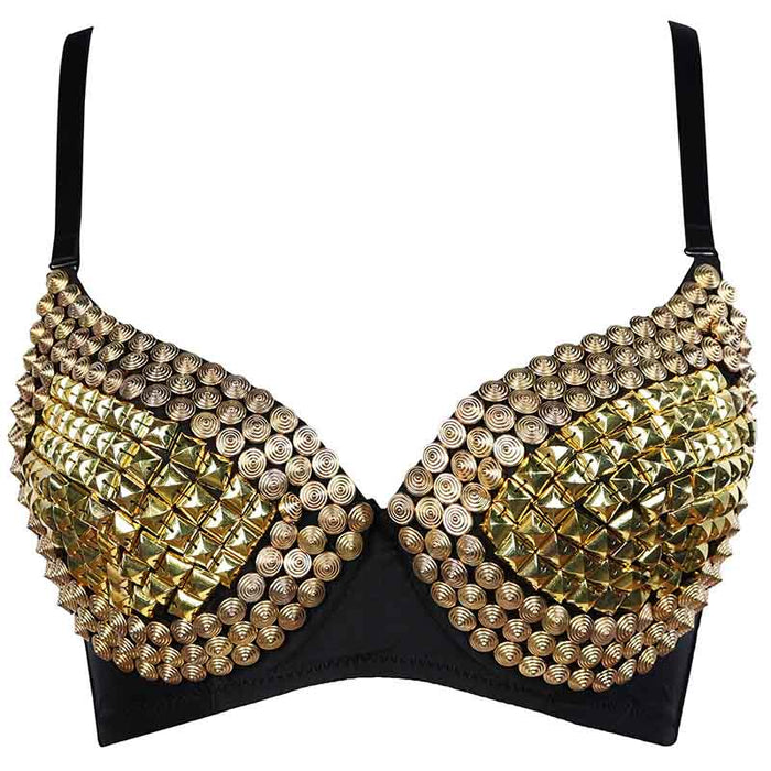 Metallic Spiked Rivet Studded Dominatrix Underwear