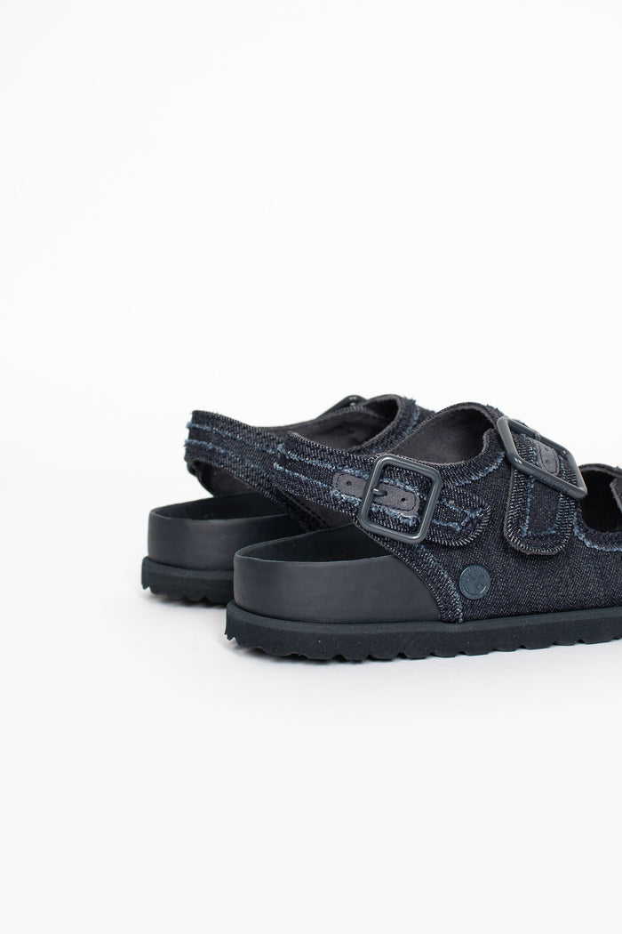 Milano Stone Washed Sandal Dark Washed Denim