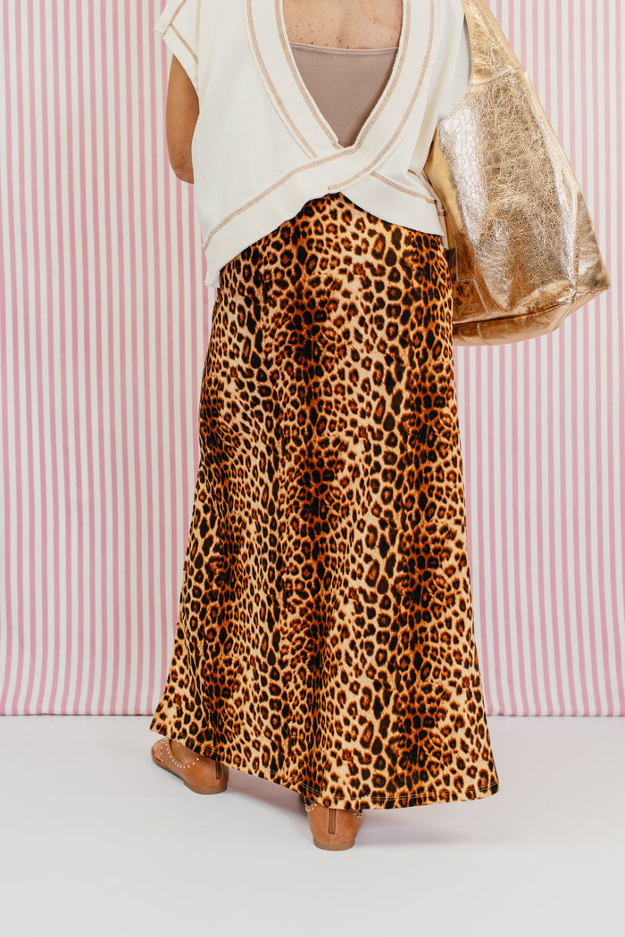 Power Play Skirt In New Cheetah - Reg & Curvy