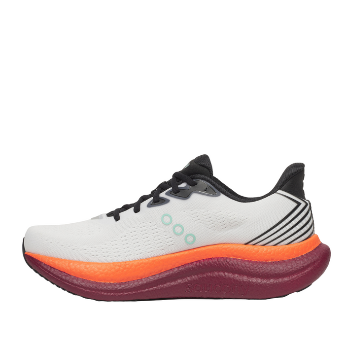 Saucony Men's Triumph 23 Running Shoes in White/Crimson SS26
