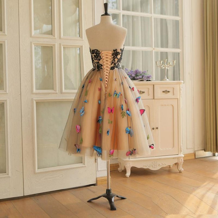 sd-hk A-Line Sweetheart Neckline Knee Length Homecoming Dresses
