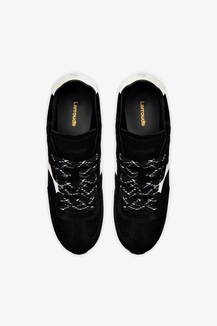 Stella Sneaker In Black Suede Sneaker Larroudé