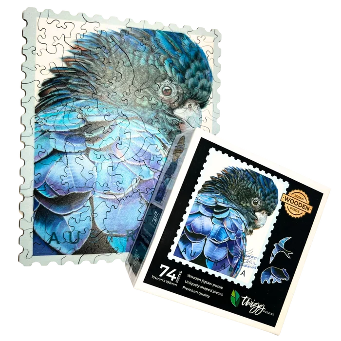 Twigg Big Blue Wooden Jigsaw Puzzle — 74 Pieces