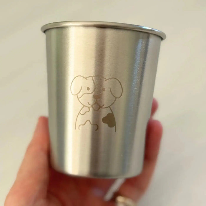 Verre enfant en inox 18/8 Joli Monde 180 ml – Motif Doggy