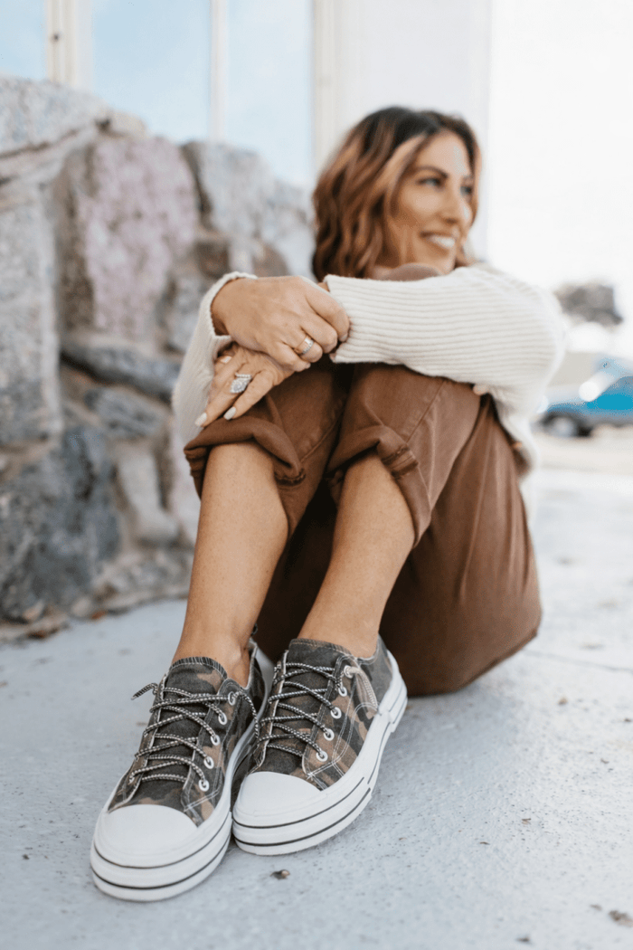 Very G Sand Camo Aman Sneakers - Macoma Boutique301 Sneakers
