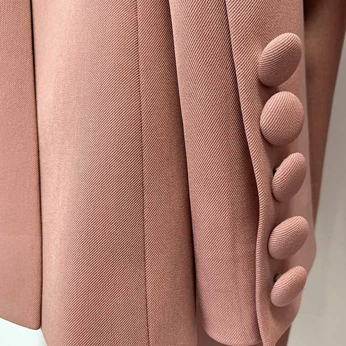 Women's 2 Piece Pantsuit Camel One Button Drilling Suit Fashionable Set Slim Fit Blazer Pans Suits