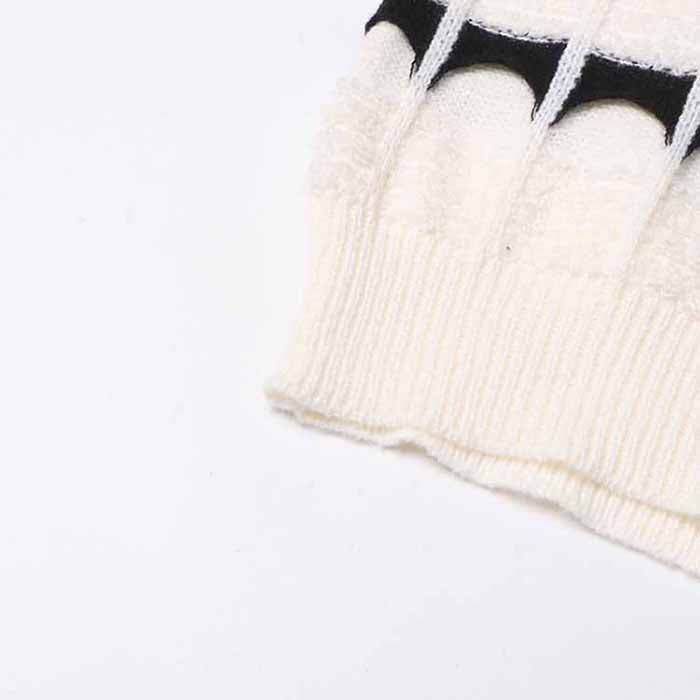 Women's Crew Neck Color Block Sweater Casual Sweater