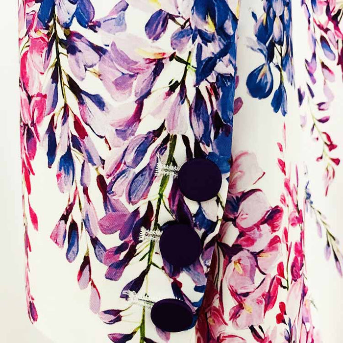 Women's Floral Pants Suit Two Pieces Flower Printed Fashionable Set