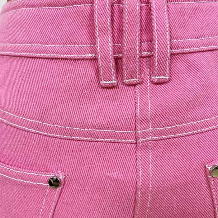 Women's Pink Skinny Jeans Slim Fit Jeans & Denim Pants
