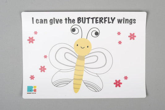 Play Dough Mat | I can give the BUTTERFLY wings | Reusable - Bombay Toy Company
