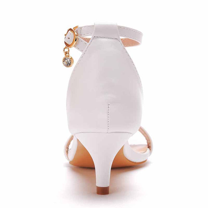 5cm 1.97 Inches Buckling Ankle Strap Closure Sandal Shoes