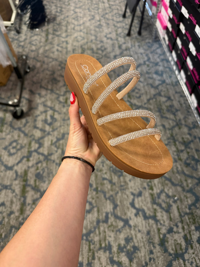 Corky's Rhinestone Striptease Sandals