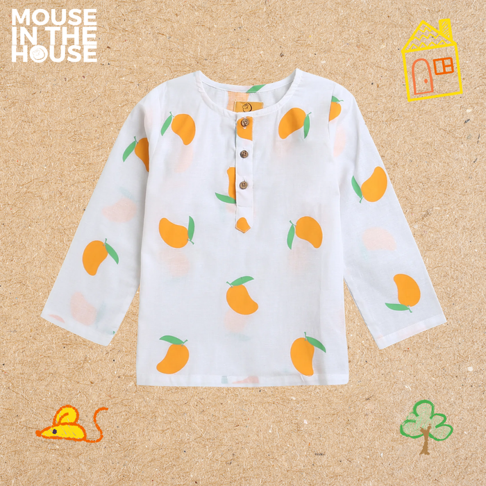 A Juicy Mango- Unisex Nightdress (White)