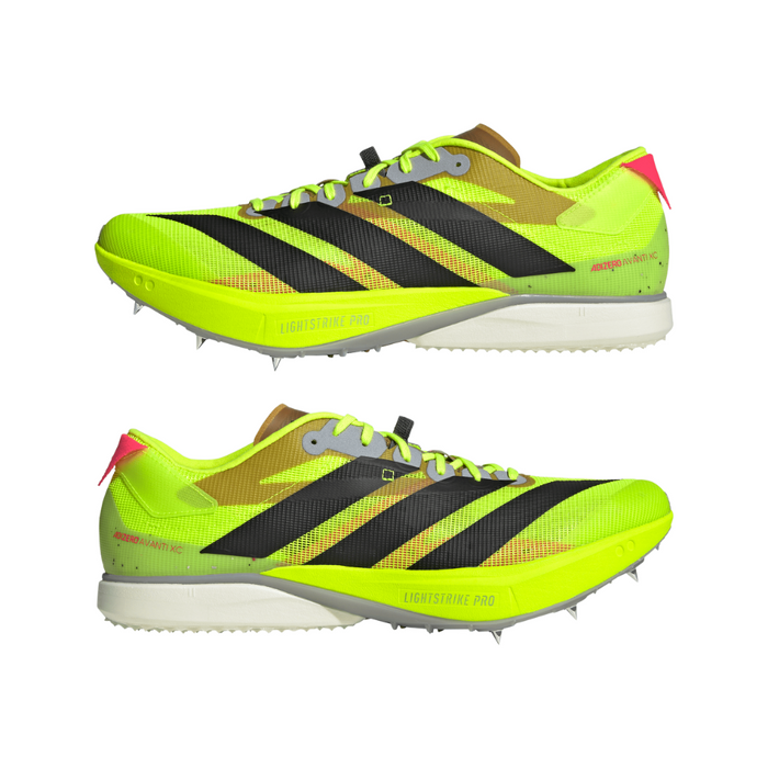 adidas Adizero Avanti XC Running Spikes in Lucid Lemon/Black AW25