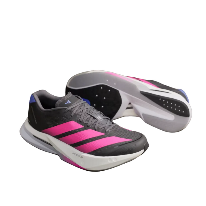 adidas Women's Boston 13 Running Shoes in Core Black/Lucid Pink/Cobalt Blue SS26
