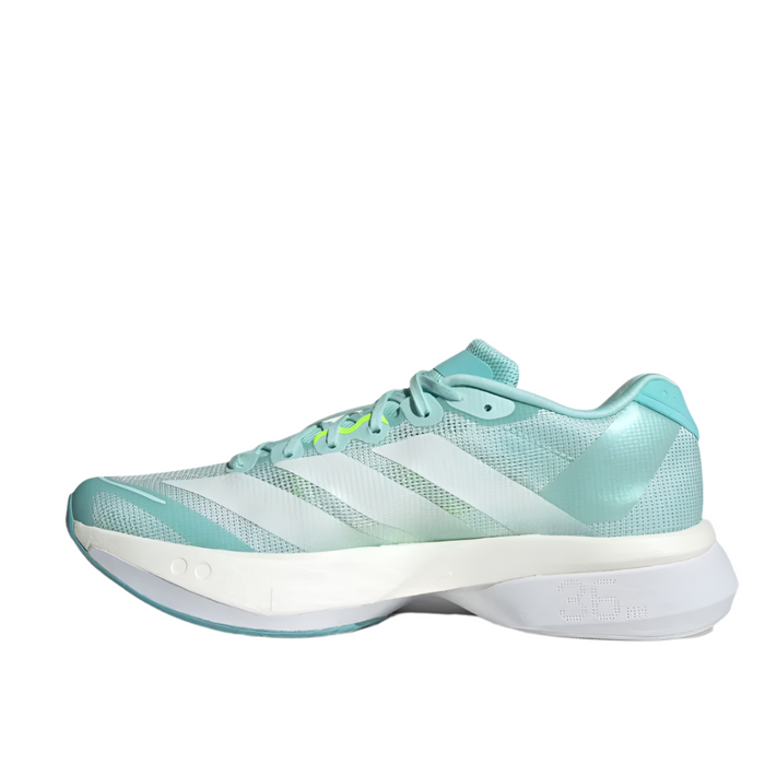 adidas Women's Boston 13 Running Shoes in Semi Flash Aqua/Zero Metalic/Lucid Lemon AW25
