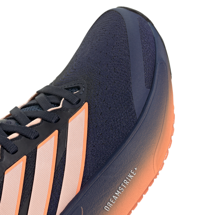 adidas Women's Supernova Solution 3 Running Shoes in dark blue/clear orange/beam orange SS26