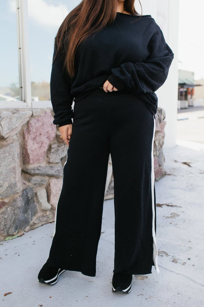 Airplane Mode On Pants In Black & White - Reg & Curvy - Macoma Boutique210 Other Bottoms