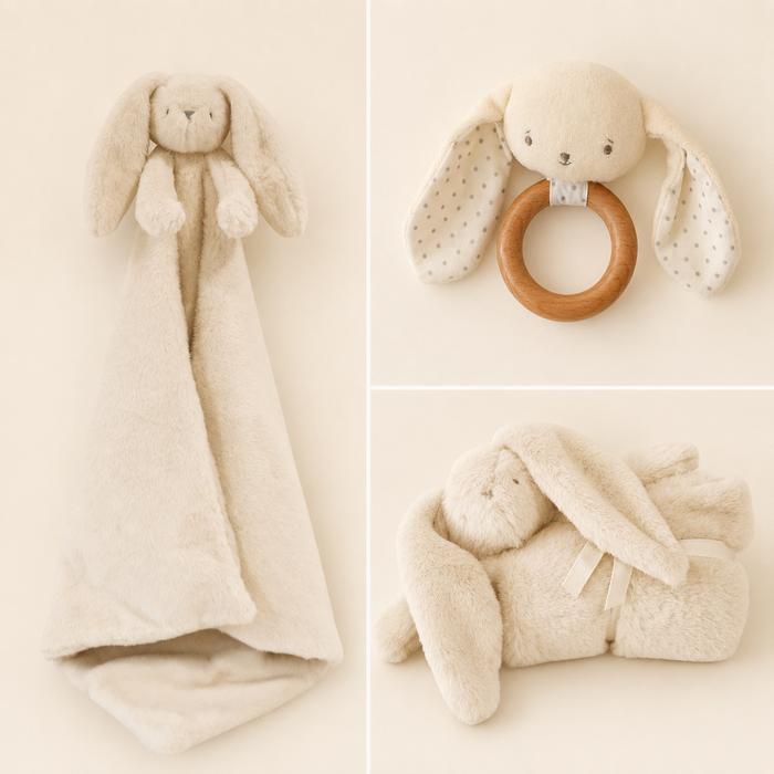 Alimrose Darcey Lovey Blanket & Bunny Teether