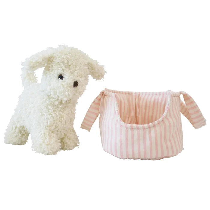Alimrose Puppy in Carrier 'Marshmellow'