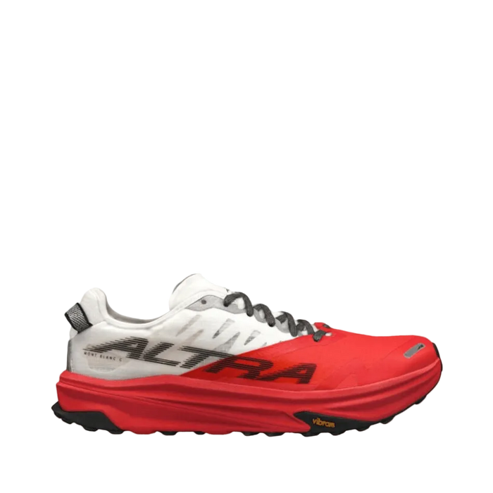 Altra Footwear Altra MONT BLANC CARBON Men's Trail Shoes SS24 White/Coral, side view