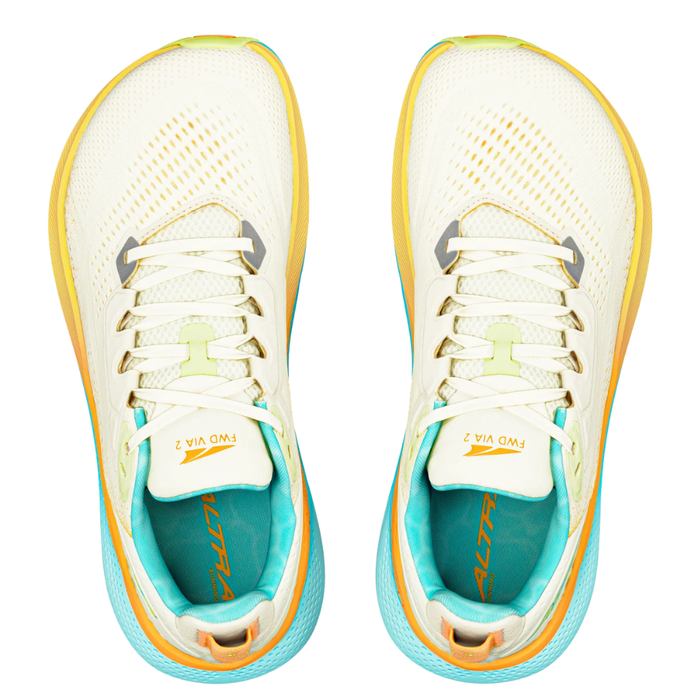 Altra Women's FWD Via 2 Running Shoes in Winter White/Green SS26