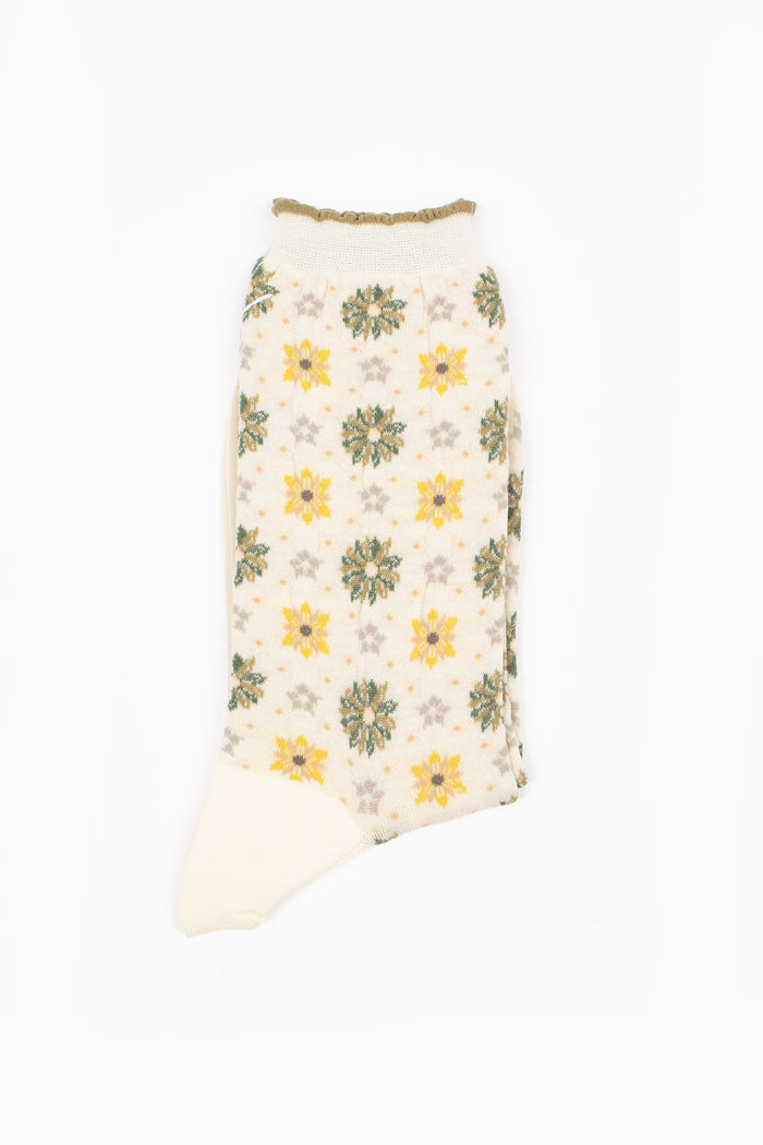 AM-807 Kaleidoscope Socks Ivory