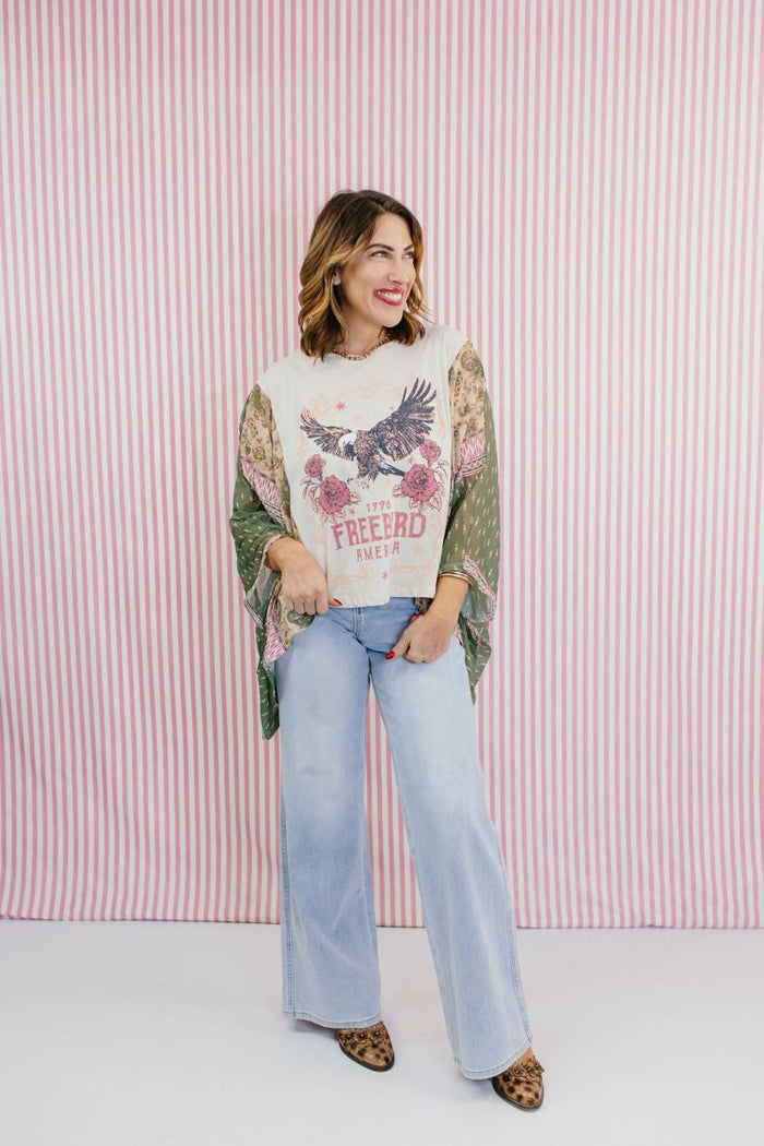Americana Muse Top - Macoma Boutique100 Short Sleeve