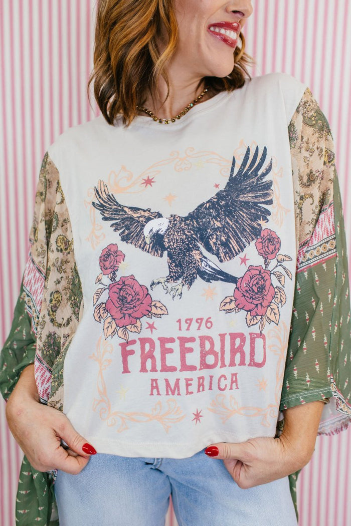 Americana Muse Top - Macoma Boutique100 Short Sleeve