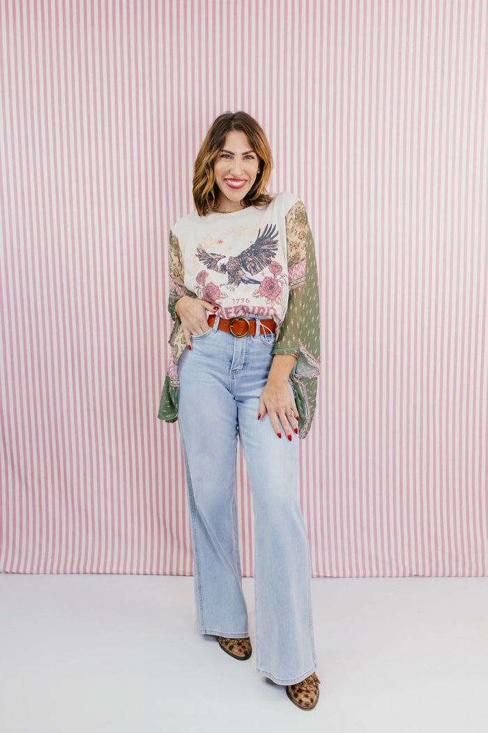Americana Muse Top - Macoma Boutique100 Short Sleeve