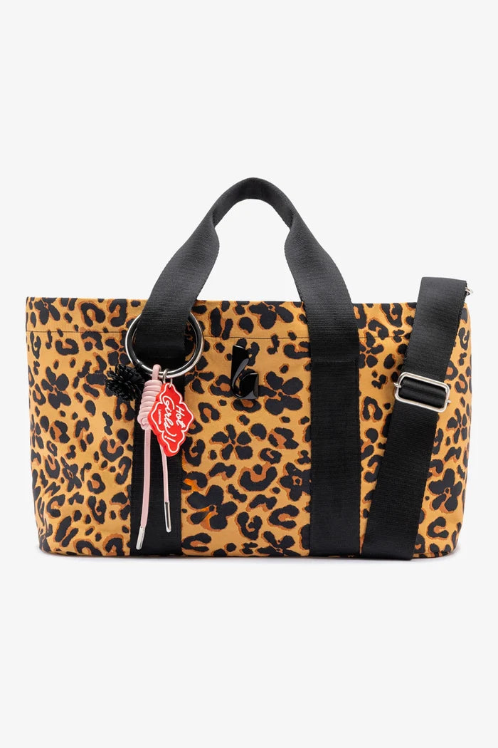 Americana Tote Bag In Leopard Jacquard Handbag Larroudé
