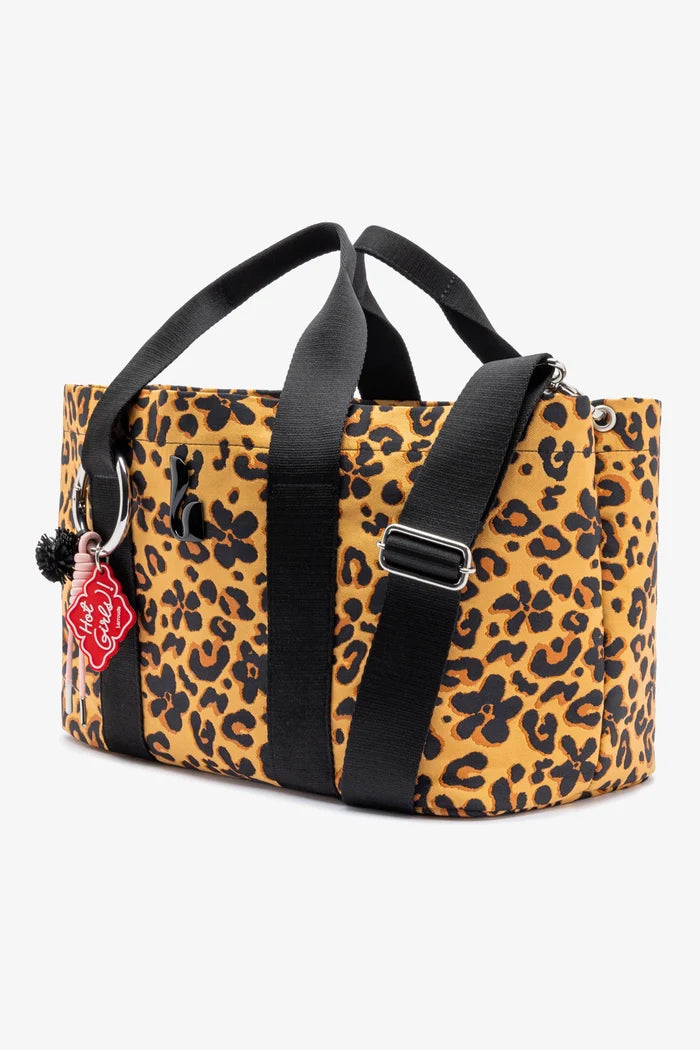 Americana Tote Bag In Leopard Jacquard Handbag Larroudé