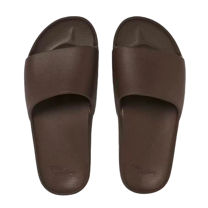 Archies Arch Support Slides in Dark Brown