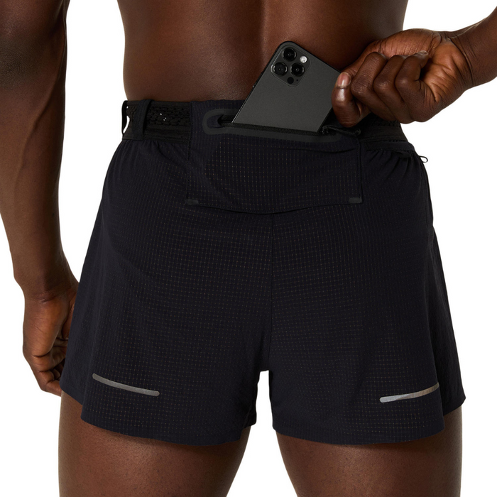 ASICS Men's Metarun Split Short in Black AW25