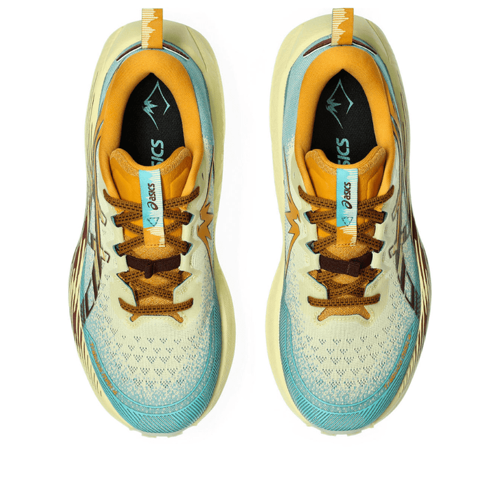 ASICS Shoes ASICS Men's TRABUCO MAX 4 Trail Running Shoes in Wheat Yellow/Dark Red Planet AW25 - Up and Running