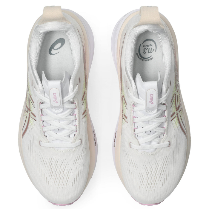 ASICS Women's GEL-KAYANO 33 Running Shoes in White/Hazy Lilac AW26