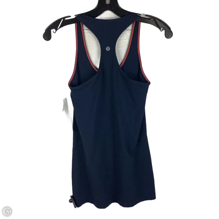 Athletic Tank Top By Lululemon In Navy, Estimated Size 4