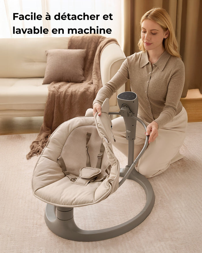 Balancelle électrique pour bébé 2-en-1 Momcozy