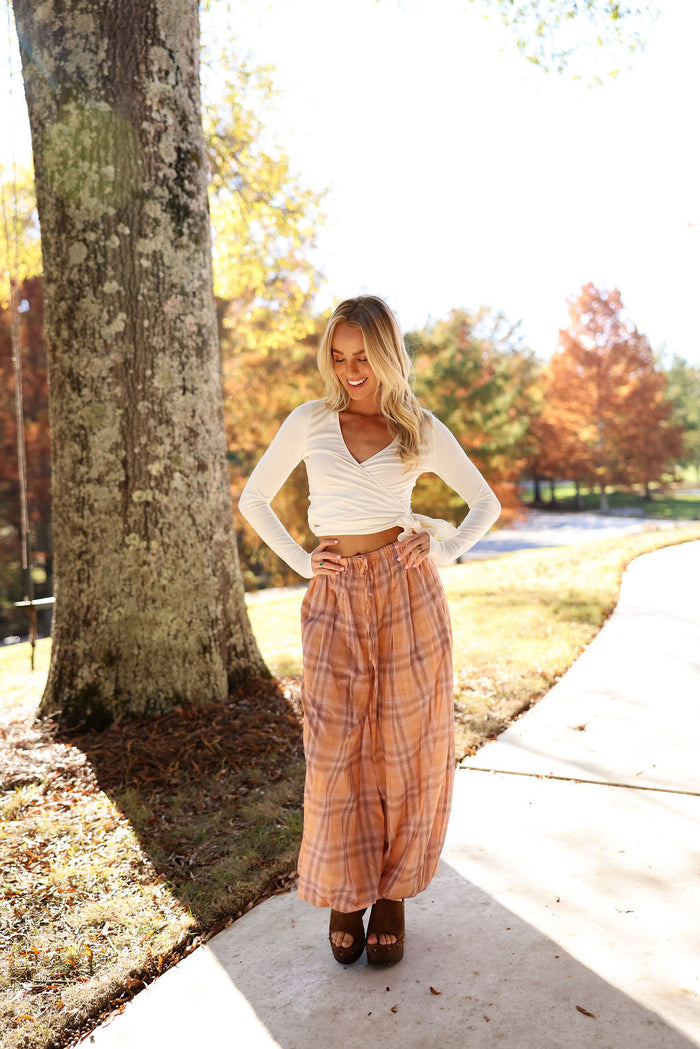 Ballet Wrap Top - White