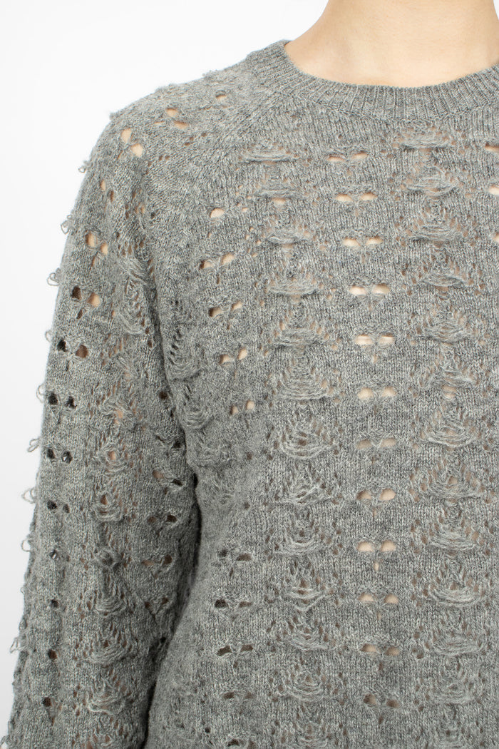 Bidane Knit Pullover Light Grey