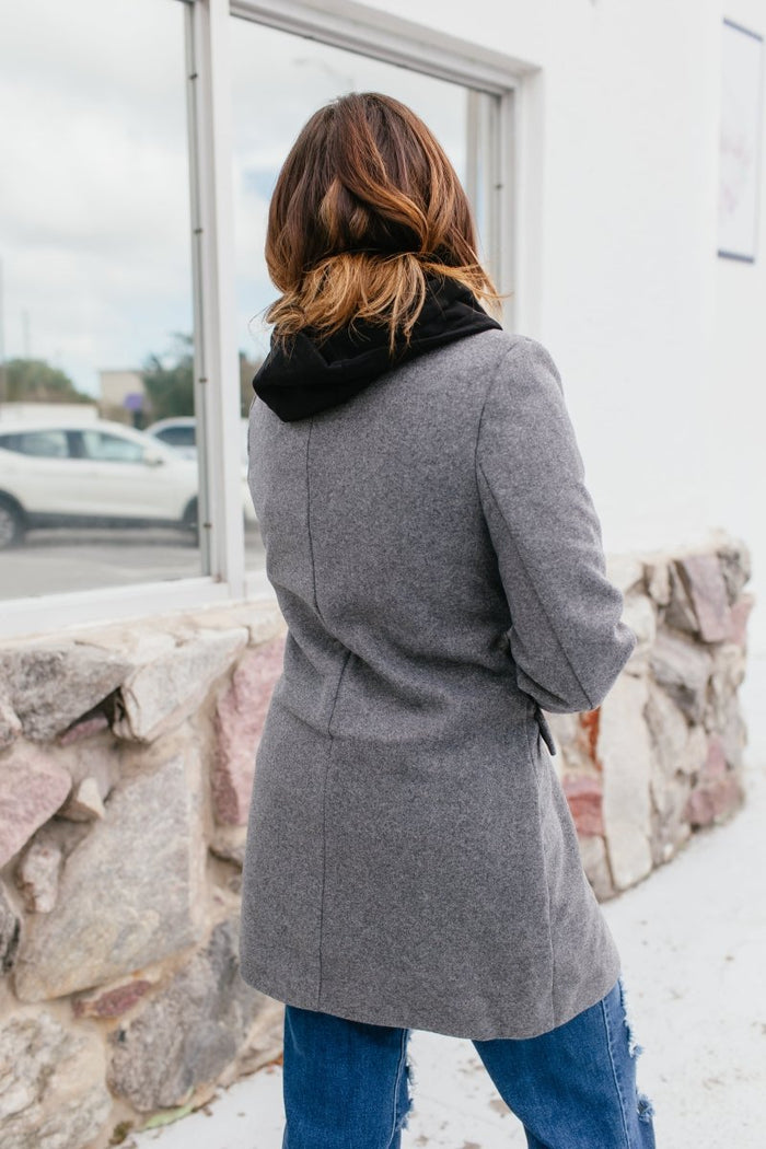 BLACK FRIDAY DEAL: Timeless Tailored Coat In Grey - Macoma Boutique240 Jackets/Blazers