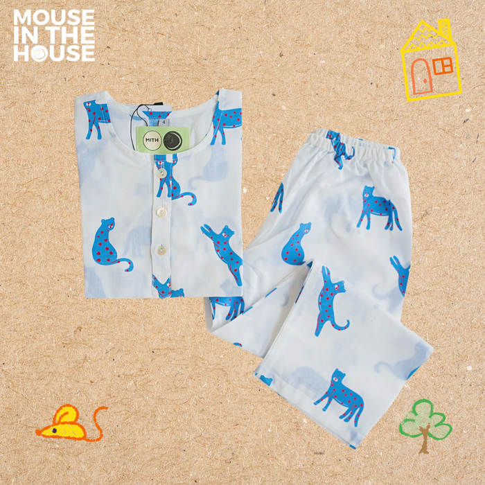 Blue Panther- Unisex Nightdress