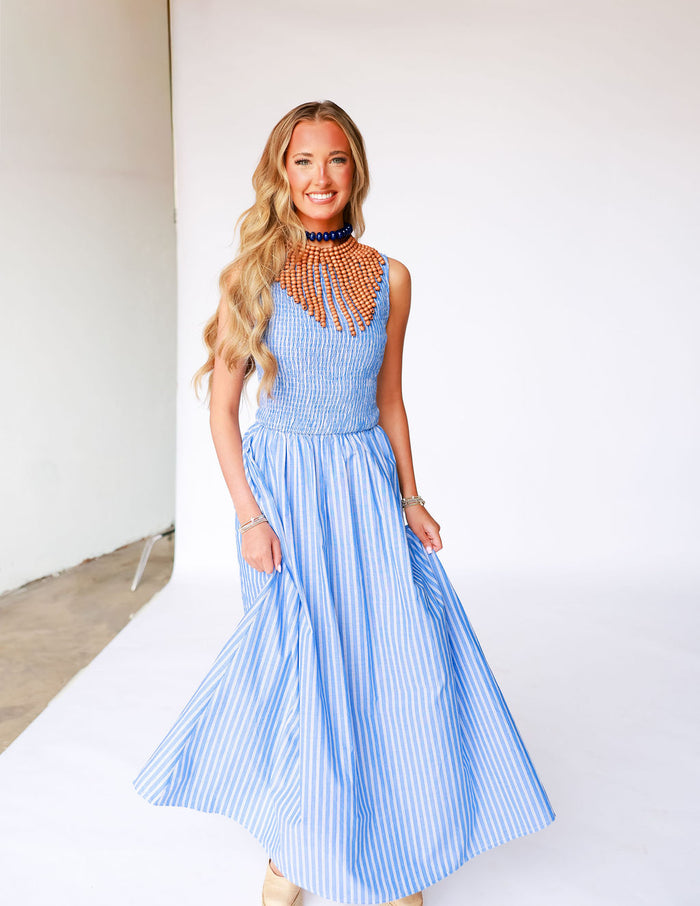 Blue Rush Maxi Dress - Blue